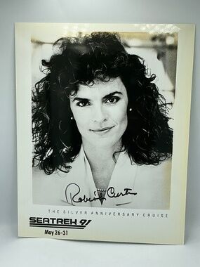 Star Trek Autographed Photo Lieutenant Saavik Robin Curtis Vulcan SeaTrek 8x10